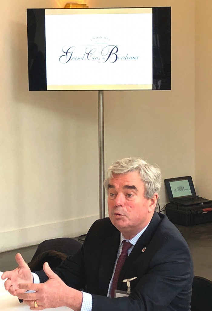 Olivier Bernard, voorzitter van de Union des Grands Crus de Bordeaux / Foto S.G.