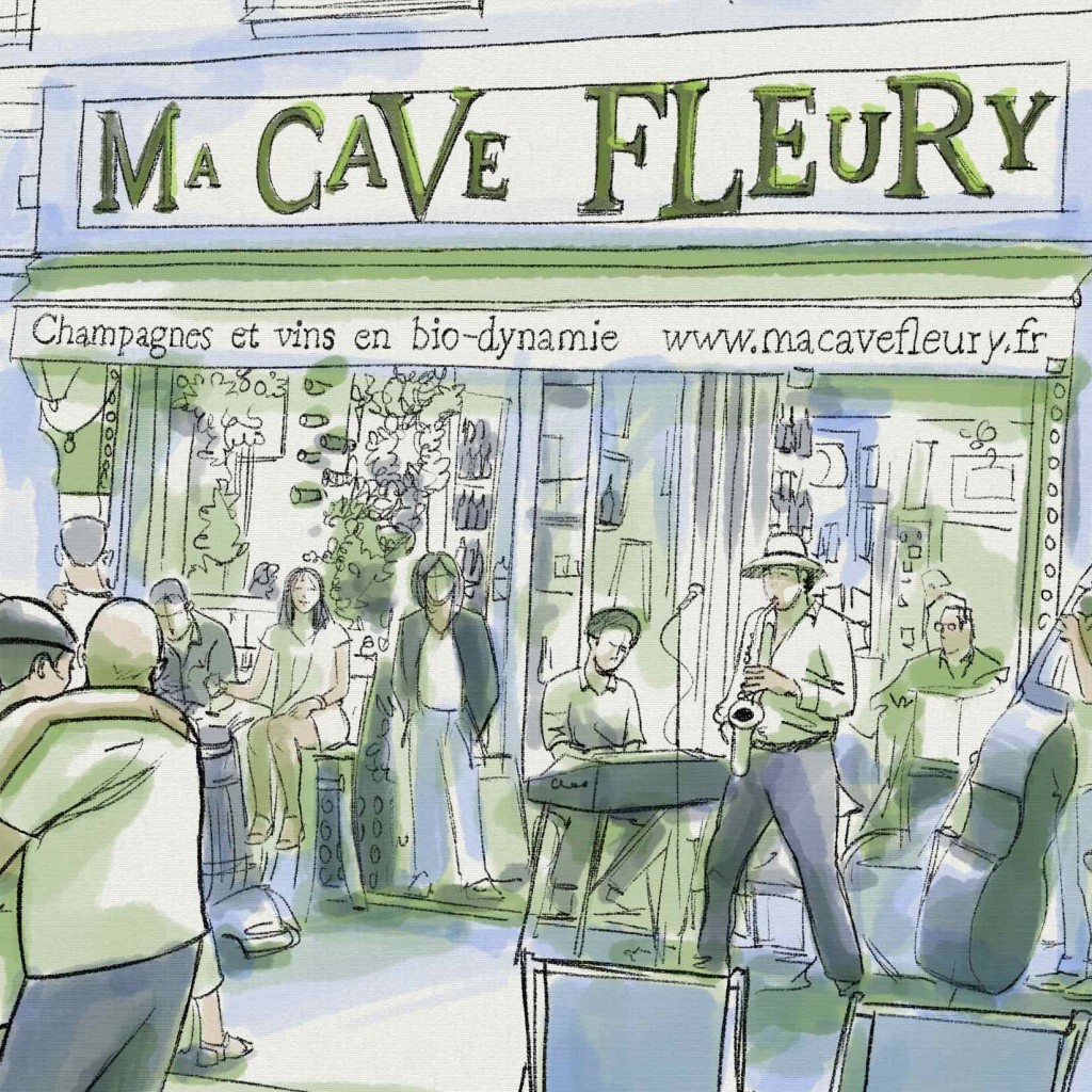Illustratie website Champagne Fleury
