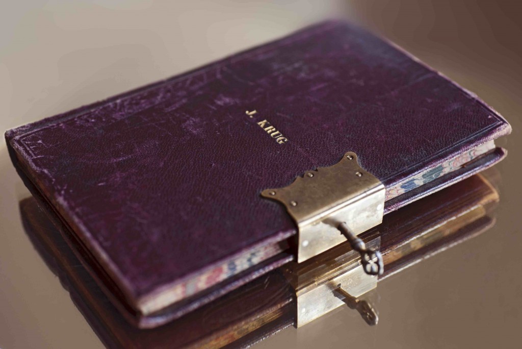 Het originele notitieboek van Joseph Krug / foto Krug - Jenny Zarins