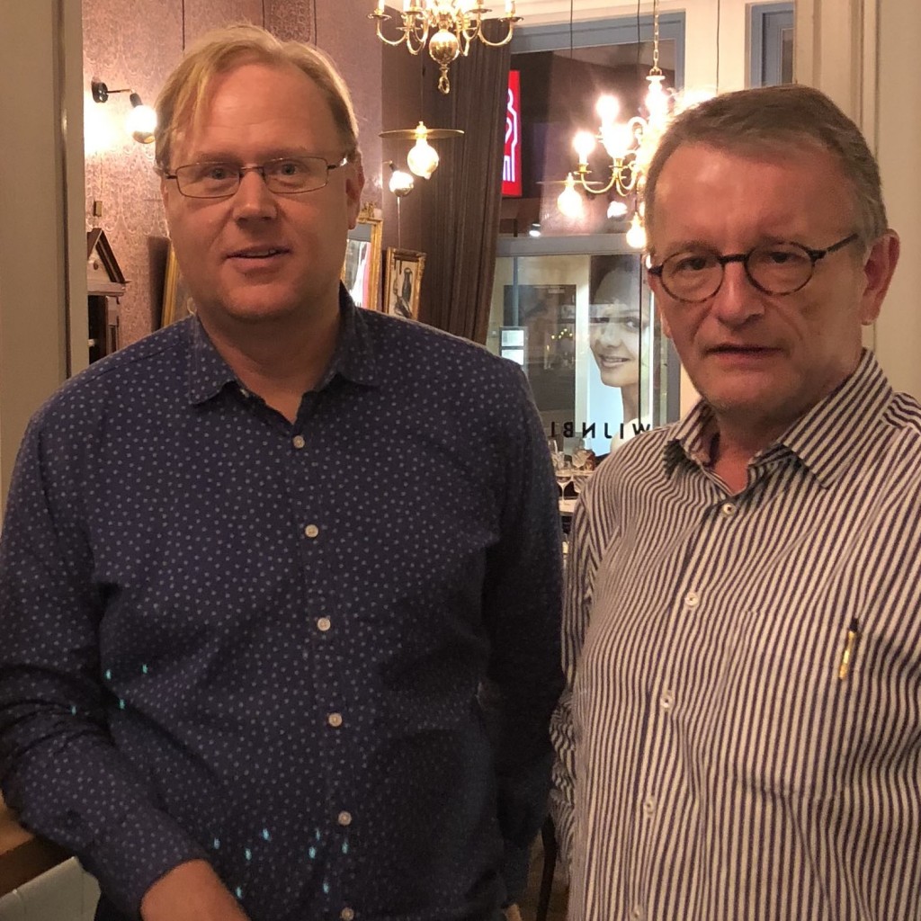 Gesprekken met Richard Kershaw MW (links) zijn steevast hoogst boeiend