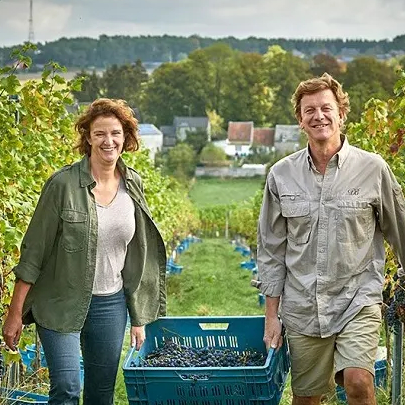Vanessa Vaxelaire en haar echtgenoot Andy Wyckmans / foto Château de Bioul