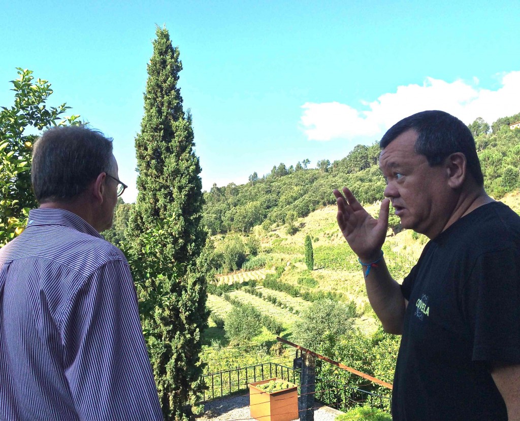 Gesprekken in de tuin van Quinta de Covela